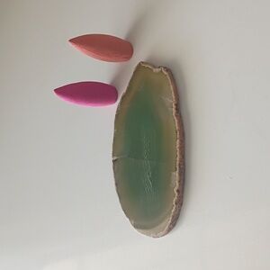 Dyed Green Agate Slice A Type Of Collectible Mineral Specimen